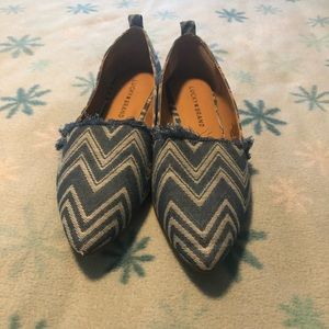 Lucky brand shoes size 7 women’s denim embroidered